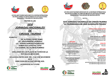 XXVI JORNADAS NACIONALES DE CIRUGÍA TAURINA