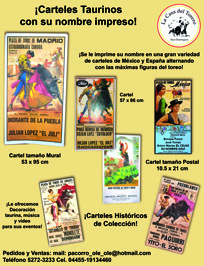 CARTELES TAURINOS