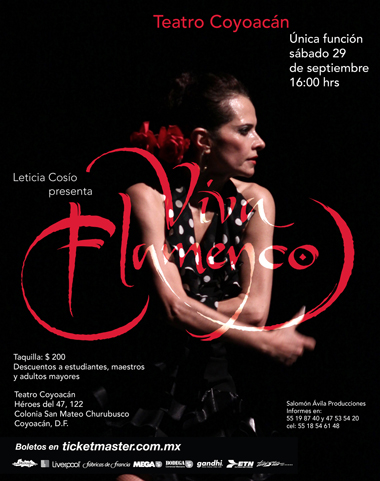 ¡Viva Flamenco! en el Teatro Coyoacán